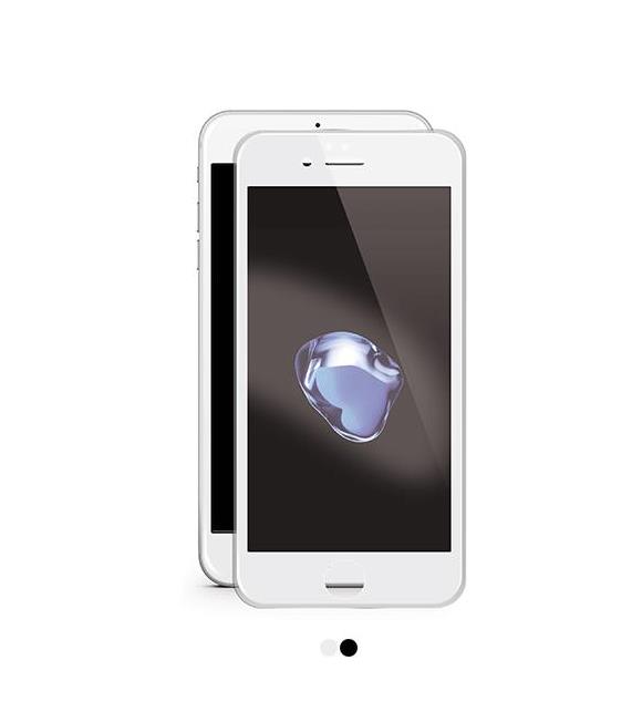 Ttec 2ECR03B Iphone 7 Beyaz airglass edgecolor Cam Ekran Koruyucu