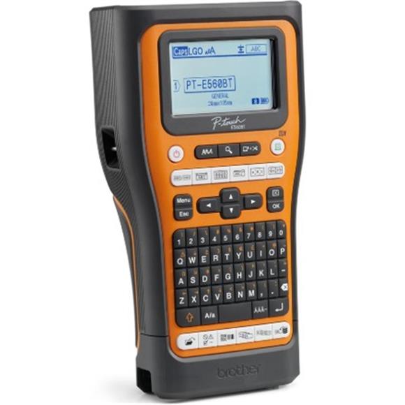 Brother P-Touch PT-E560BTVP 6-24MM Baskı Etiket Yazıcı El Tipi Bluetooth USB Bağlantı (Pil Dahil)