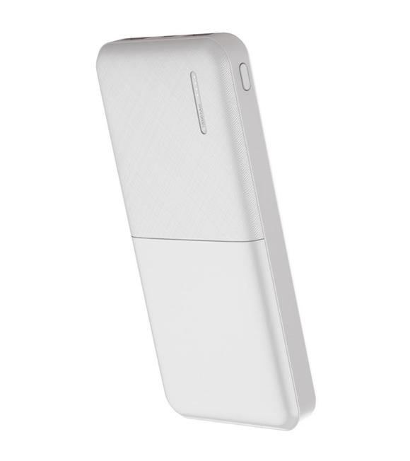 SnapMax SNP-3009 Beyaz 10.000 mah Powerbank 2x USB Çıkışlı 1 Type-C ve 1 Micro Girişli