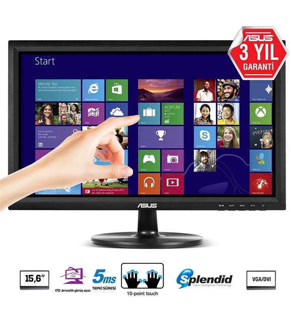 Asus 15.6" VT168H Led 10Ms Hdmı 1366X768 3Yıl Vga Monitör