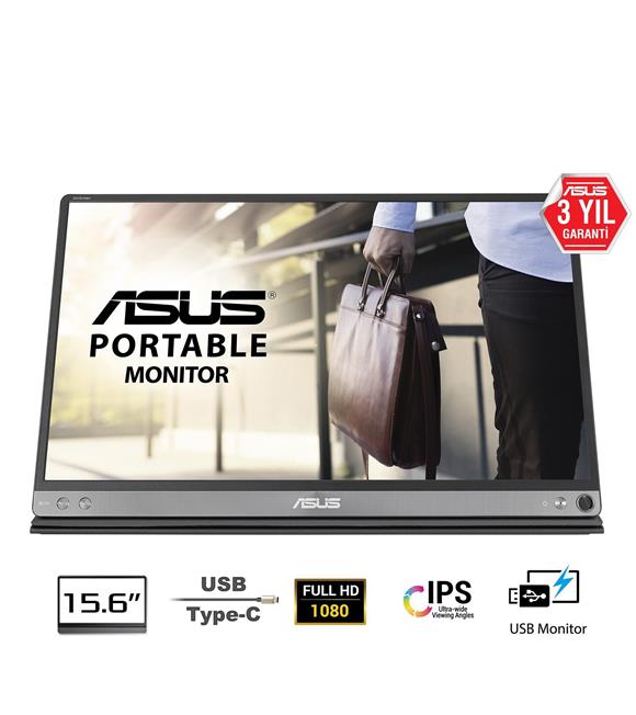 Asus 15.6" MB16AC ZenScreen 5ms Full HD USB Tip-C IPS Taşınabilir Monitör