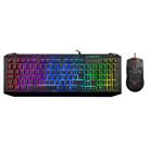 Rampage KB-R310 BROKER V2 Siyah Usb Gökkuşağı Zemin Aydınlatmalı 12800 DPI Oyuncu Klavye + Mouse Set