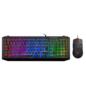 Rampage KB-R310 BROKER V2 Siyah Usb Gökkuşağı Zemin Aydınlatmalı 12800 DPI Oyuncu Klavye + Mouse Set