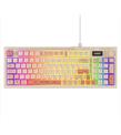 Everest KB-79 SILENT PRO Bej-Pembe-Turuncu SESSİZ RGB Q Membrane Oyuncu Klavyesi