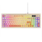 Everest KB-79 SILENT PRO Bej-Pembe-Turuncu SESSİZ RGB Q Membrane Oyuncu Klavyesi