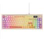 Everest KB-79 SILENT PRO Bej-Pembe-Turuncu SESSİZ RGB Q Membrane Oyuncu Klavyesi