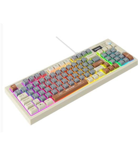 Everest KB-79 SILENT PRO Gri Mavi-Gri-Kahve SESSİZ RGB Q Membrane Oyuncu Klavyesi