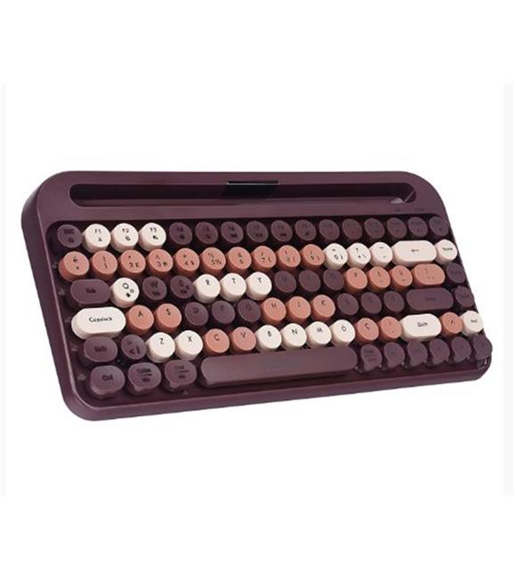 Everest KB-99 MOCHA 2.4G+BT1+BT2 Çoklu Cihaz Bağlantılı Q Kablosuz klavye