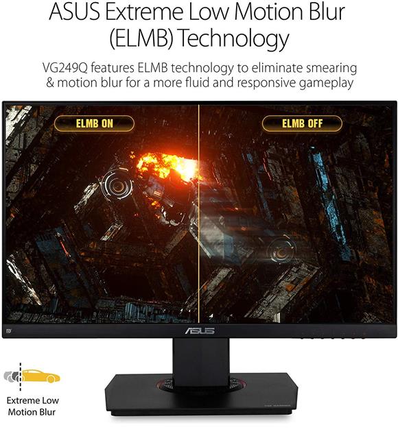 Asus 23.8” VG249Q TUF Gaming Monitor 144Hz Full HD (1920 X 1080) 1ms IPS ElmbDisplayPort HDMI D-Sub_1