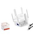 Pix-Link Wr56T Wifi Repeater 1200Mbps Beyaz Çift bant Wi-Fi 2.4 GHz ve 5 GHz WPS Desteği