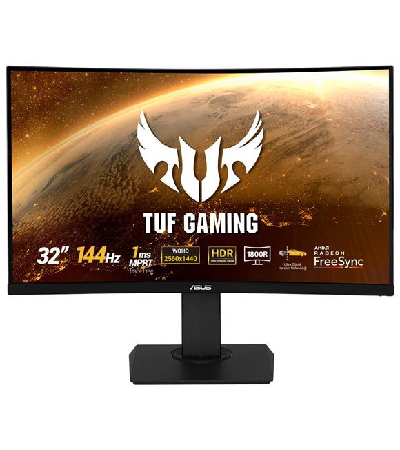 Asus 32" Tuf Gaming VG32VQ 1ms 144Hz 2560x1440 1800R Monitör