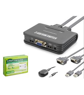 Hadron Hdx1362 Vga Usb Kwm Switch 2Giriş 1Çıkış Kablolu Siyah