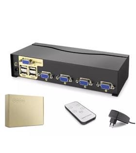 Hadron Hdx1381  4 Port  Vga Kvm Switch Uzaktan kumanda 5V adaptör