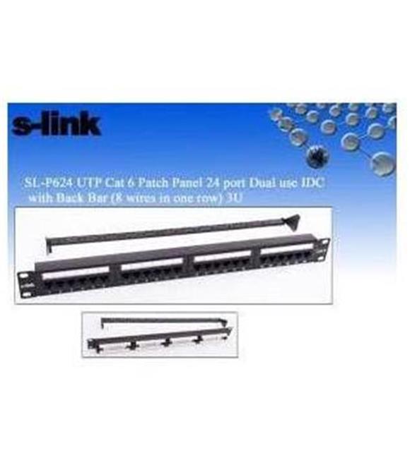 S-link  SL-F624 24lü Utp Cat6 Patch Panel