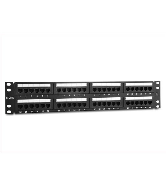 S-link  SL-PC48 48 Port Cat5 Utp Patch Panel