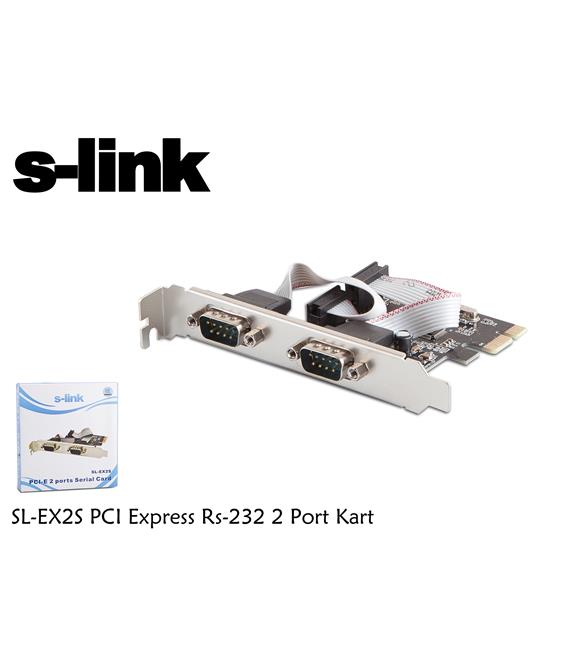 S-link SL-EX2S rs232 2port Pcı Express Kart Kutulu