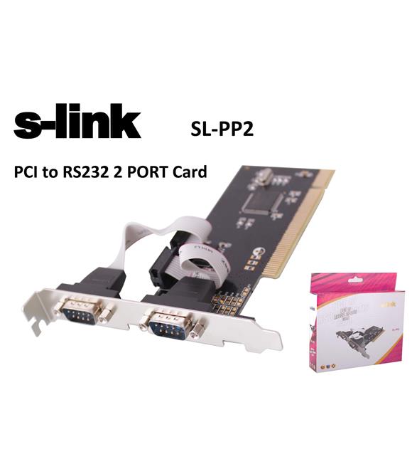 S-link  SL-PP02 2 Port rs232 Pcı Kart