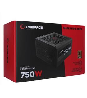 Rampage MATE M750-80PB 750W 12cm Fan Full Modular 80 Plus Bronze Aktif PFC Siyah Power Supply