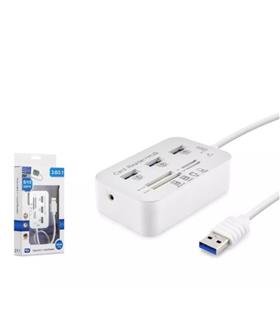 Hadron Hdx7028 Usb3.0 Hub Combo 3-Usb3.0 + Ms + Sd + M2 + Tf 20Cm Beyaz