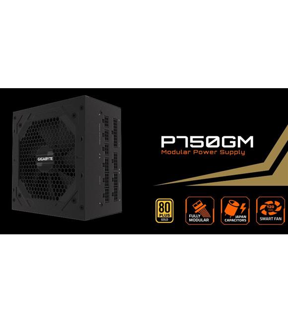 Gigabyte P750W 80+Gold Full Modüler PSU GP-P750GM Power Supply Güç Kaynağı