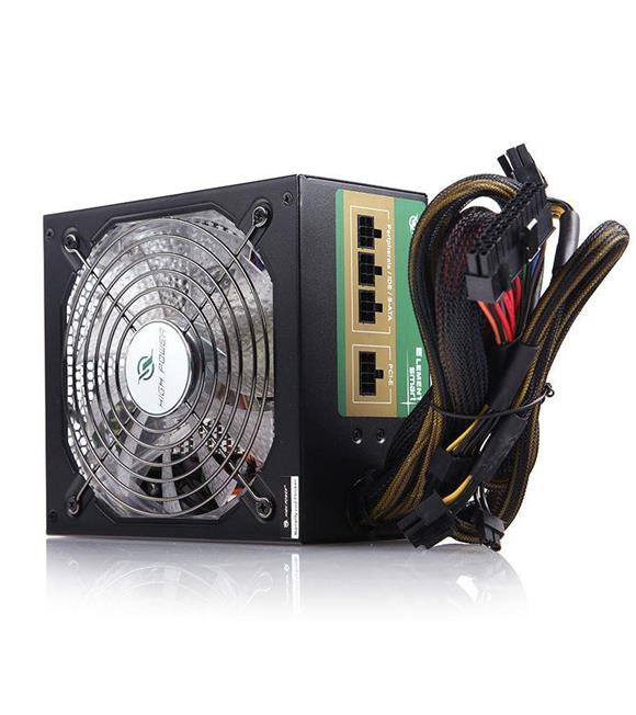 High Power Element Smart 650W 80+ Bronze 48,75A Single Rail Aktif PFC Siyah ATX Güç Kaynağı