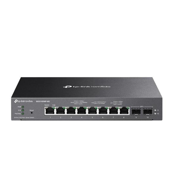 Omada Tp-Link SG2210XMP-M2 8 Port 2.5G Poe+ 2 10G SFP Yönetilebilir Switch