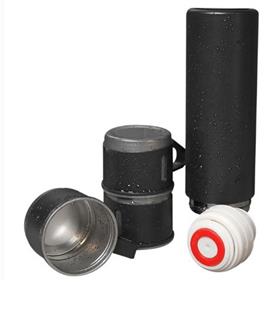 Hytech HY-TM11 Mat Siyah 500ML Iç 304 Dış 201 3’lü Paslanmaz Çelik Termos Kupa-Bardak Seti