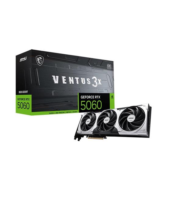 Msi GeForce RTX5060 8G VENTUS 3X OC 8GB DLSS 4 128Bit NVIDIA Ekran Kartı