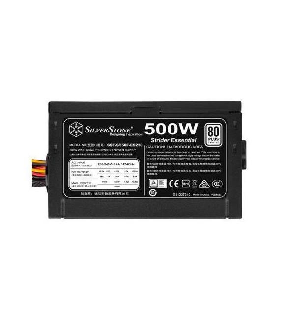 SilverStone Strider 80Plus Sertifikalı 500W (Tek 12V Kanal, 38A Akım) Güç Kaynağı