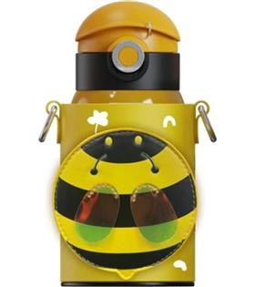 Vagonlife Cocosmile CS-8105 470ml Cüzdanlı Kılıflı Pipetli Çelik Termos