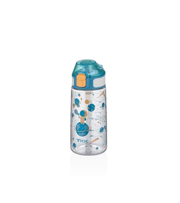 Vagonlife Tkk T3002 500ml Pipetli Mavi Astronot Desenli Tritan Matara