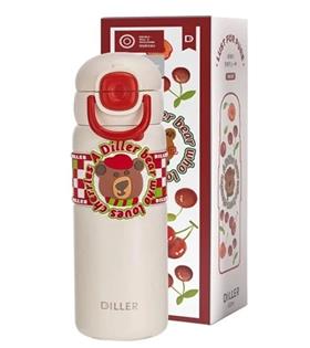 Vagonlife Diller D9238 600ml Çift Kullanım Pipetli Çelik Matara