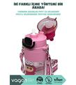 Vagonlife VGN10016 650ml Askılı Pipetli Pembe Tritan Matara_1)