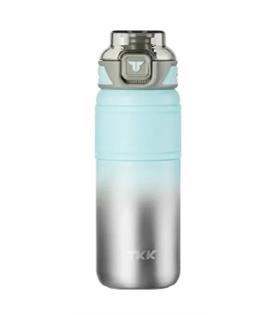 Vagonlife Tkk T2022 500ml Süzgeçli Pipetli Mavi Çelik Matara