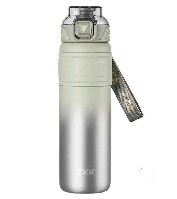 Vagonlife Tkk T2022 500ml Süzgeçli Pipetli Yeşil Çelik Matara