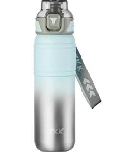 Vagonlife Tkk T2025 900ml Süzgeçli Pipetli Mavi Çelik Matara