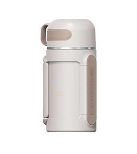 Vagonlife Tkk T2011 1000ml Askılı Bardaklı Beyaz Çelik Matara