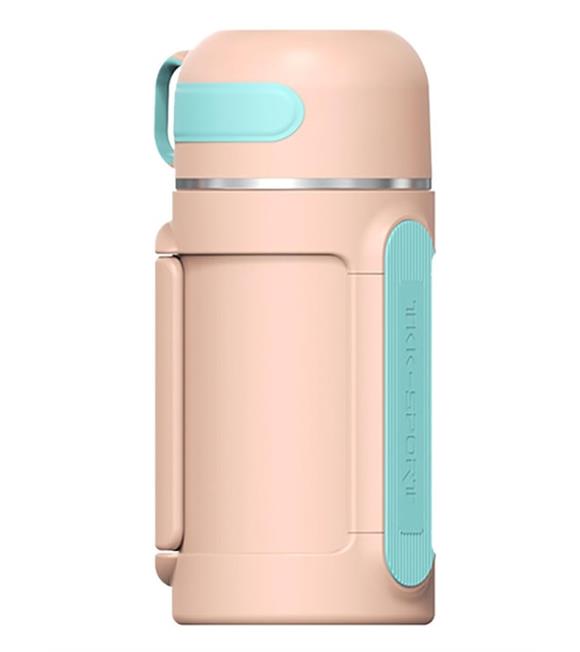 Vagonlife Tkk T2011 1000ml Askılı Bardaklı Pembe Çelik Matara