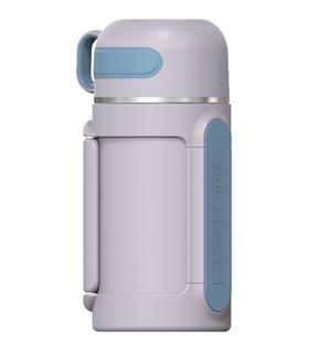 Vagonlife Tkk T2011 1000ml Askılı Bardaklı Mor Çelik Matara