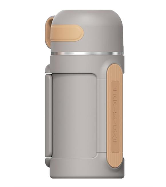 Vagonlife Tkk T2011 1000ml Askılı Bardaklı Gri Çelik Matara