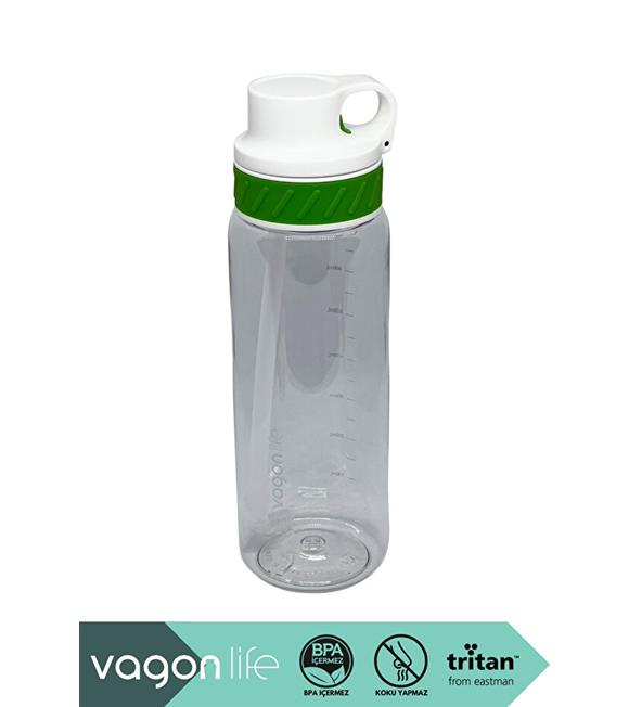 Vagonlife VGN047 800ml Pipetli Yeşil Tritan Matara