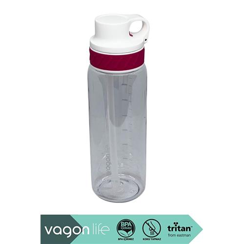Vagonlife VGN047 800ml Pipetli Pembe Tritan Matara Okula Dönüş Kampanyası Mataralar