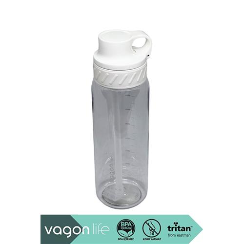 Vagonlife VGN047 800ml Pipetli Beyaz Tritan Matara Okula Dönüş Kampanyası Mataralar
