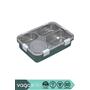 Vagonlife BL50433-1 850ml 4 Bölmeli Yeşil Çelik Saklama Kabı