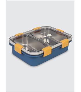 Vagonlife BL50442 800ml 2 Bölmeli Mavi Çelik Saklama Kabı