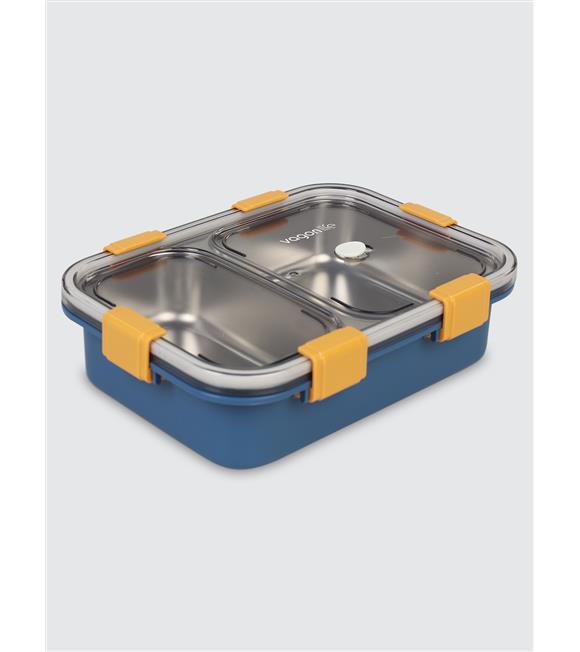 Vagonlife BL50442 800ml 2 Bölmeli Mavi Çelik Saklama Kabı