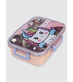 Vagonlife BL50555-1 750ml 3 Bölmeli Pembe Çelik Saklama Kabı