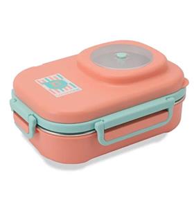 Vagonlife 8021 600ml 3 Bölmeli Mercan Çelik Saklama Kabı