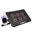 Rampage Blizzard R7 RGB Işıklı 6 Fanlı LCD Ekranlı 2 Usb Soketli 13-15.6 Notebook Soğutucu Stand
