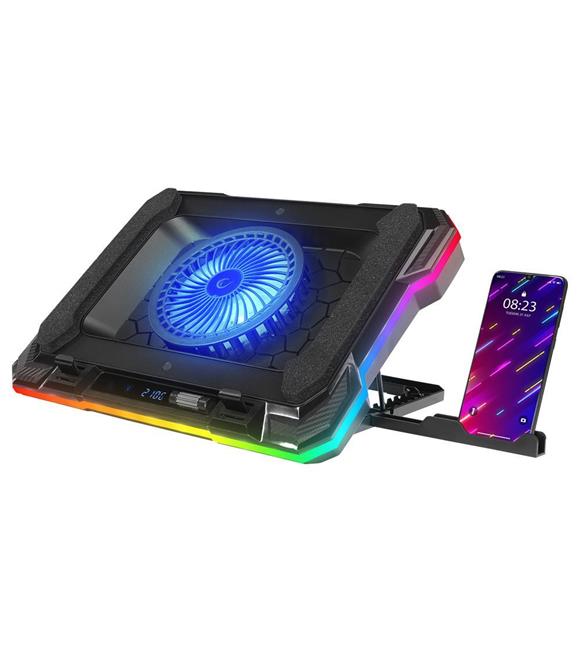 Rampage S49 Cyclone Siyah 10 Mode RGB 140-140mm 1Fanlı 14-19